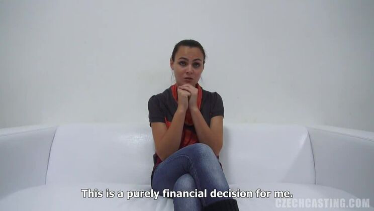 Veronika 7618 - Shy Brunette with Small Tits Gets Wild