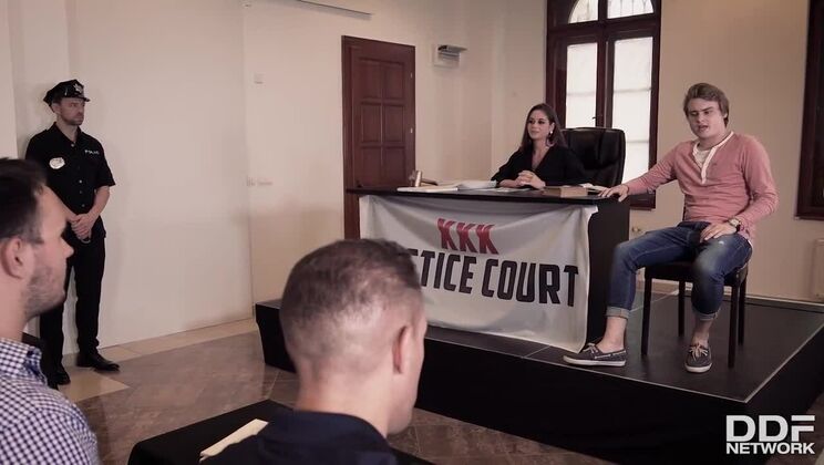 Big Ass Andreina De Luxe & Small Tits Kayla Green in Group Sex Court