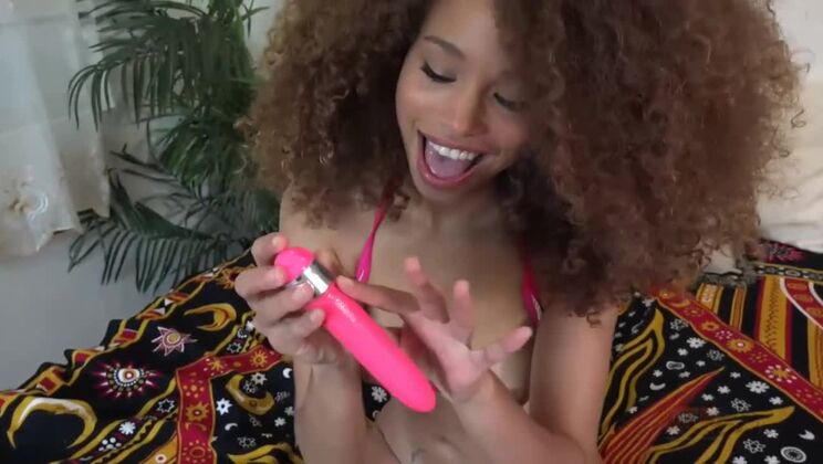 Cecilia Lion Plays with Toys