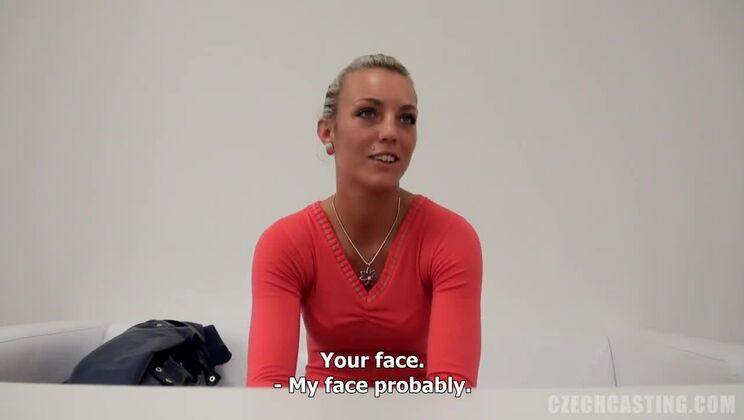 Czech Amateur Martina Blonde Solo Action