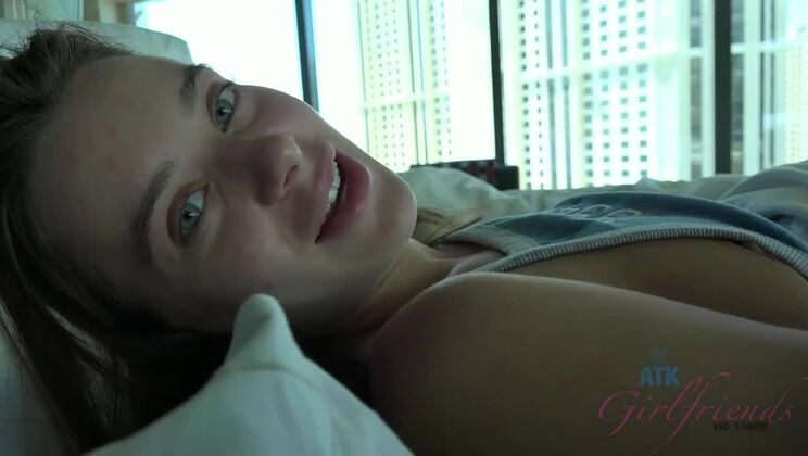 Lana Rhoades gets a sticky facial finish