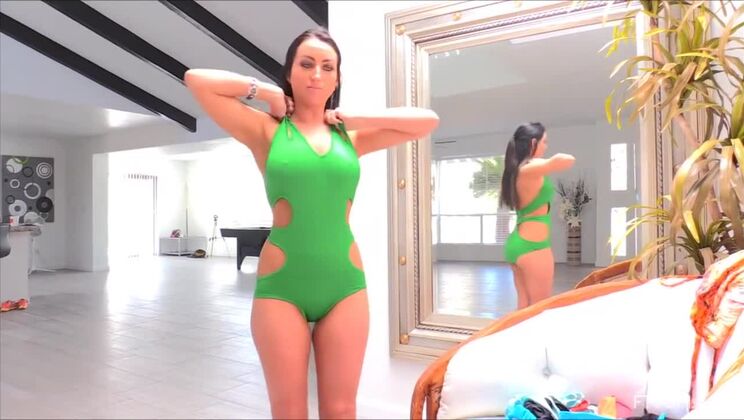 Brunette Cutie with a Toy