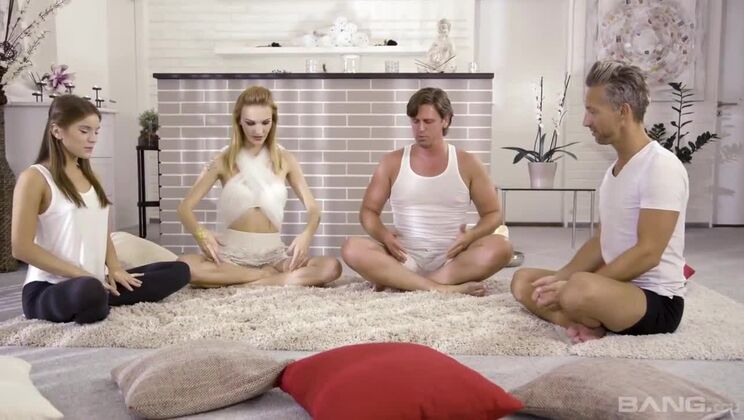 Threesome with Evelina Darling Features DP and Anal