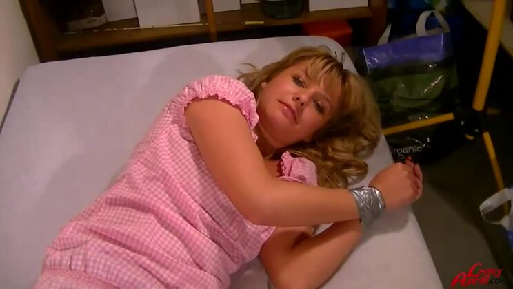 Bound and Gagged Bella Gets Pissed On