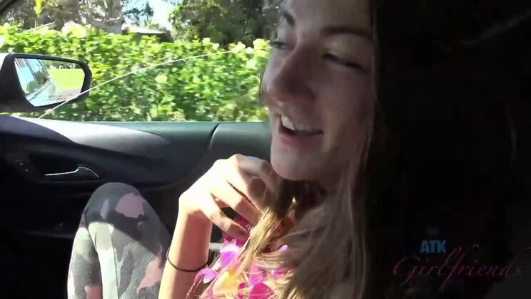 Lily Adams: Fingering on the Beach Shore