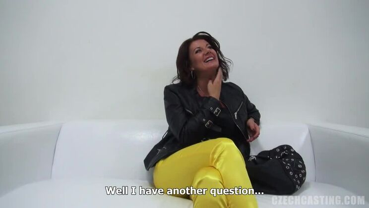 Czech Casting Star Olina Plays with Toys