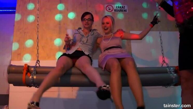 Vivien1 and Friends at a Lesbian Lingerie Party