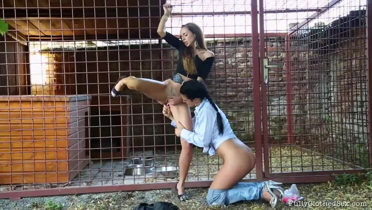 [Tainster] - Lesbian Brunette Gina Devine BDSM Fun - Gina Devine