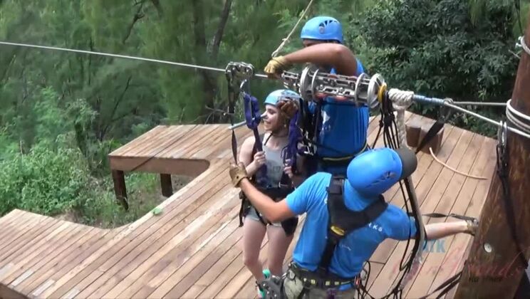 Anya Olsen - Ziplining Pissing Amateur