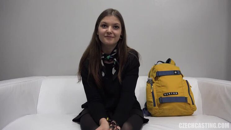 Brunette Czech Marketa in European Casting