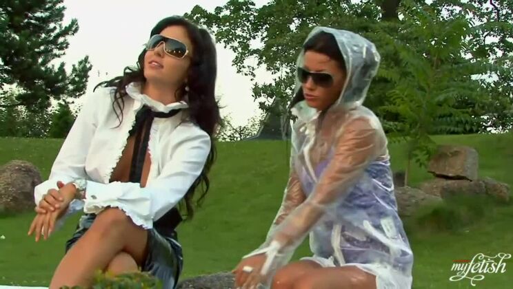 Fetish Frenzy: Lingerie-Clad Brunettes in Wetlook Fun