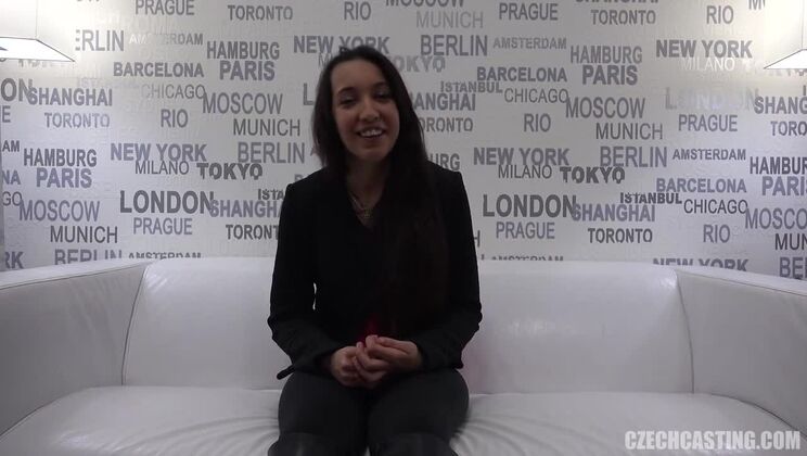 Hot Czech Brunette Veronika Pleased with Sex Toys