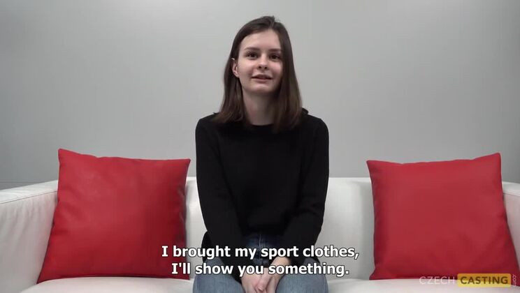 Brunette European Tereza Casting Video