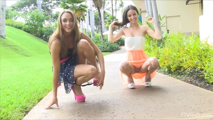 Aubrey and Mary - Naked and Shopping