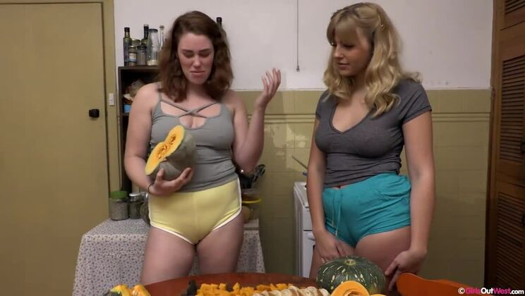 Blonde & Brunette Lesbians - Sharing Is Caring Sex