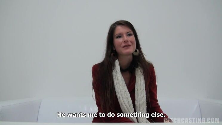 Amateur Brunette Pavlina's Czech Solo Casting