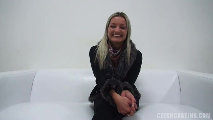 Petra 7720 - Blonde Czech Teen and Huge Cock Casting POV