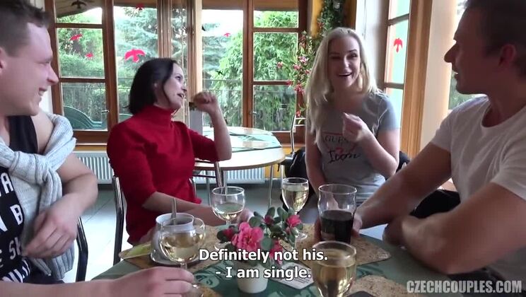 Czech Brunette Couples Enjoying Anal Sex