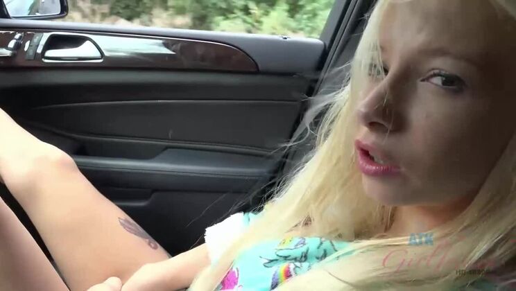 POV Fucking Skinny Blonde Kenzie on the Beach