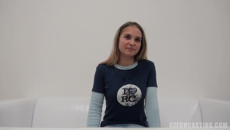 Czech Blonde Cutie Veronika in Casting