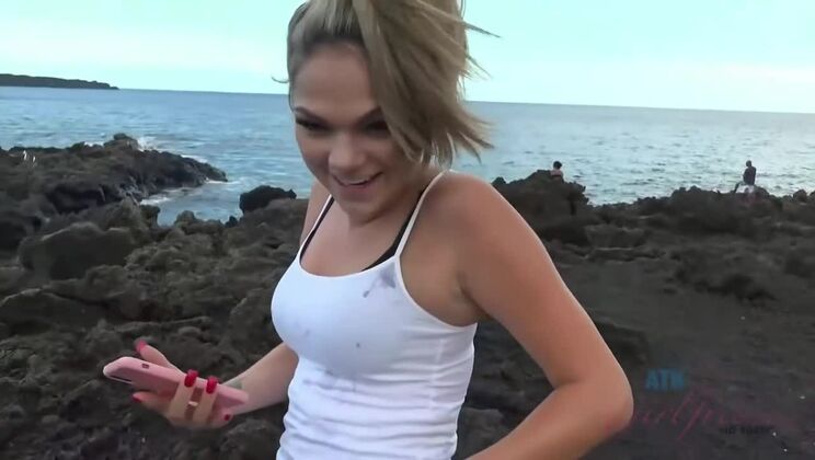 [ATKGirlfriends] - Athena Faris in Hawaii - Blonde Beach Amateur - Athena Faris