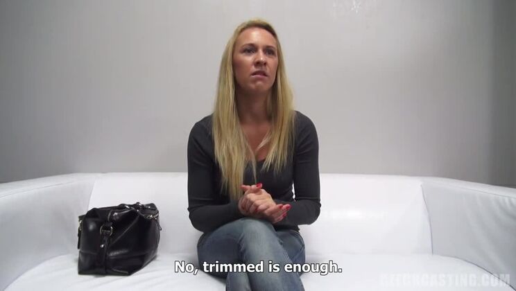 Blonde Czech Lenka in Rough Anal Casting