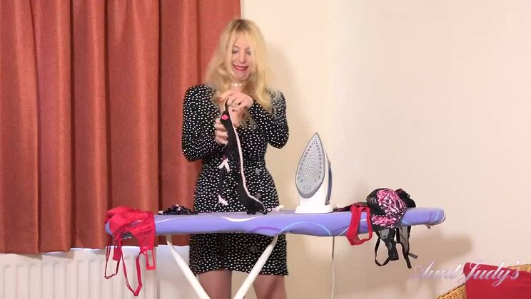 Lucinda's Shaved Pussy in Lingerie is Irresistible