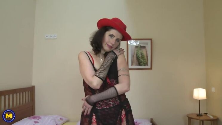 Sexy lingerie and hairy cunt - Darlena