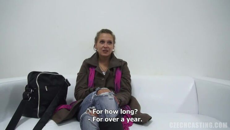 Czech Blonde Model Teased on Camera