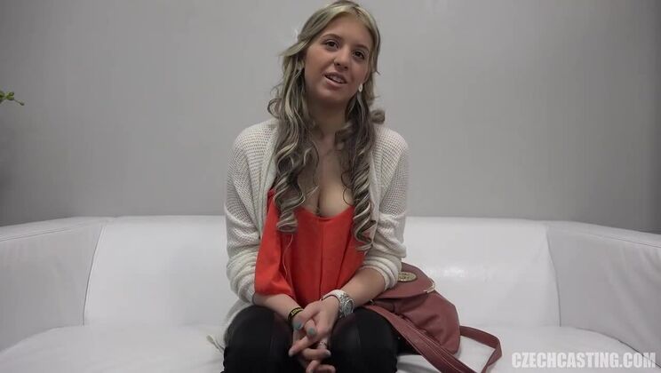 Blonde European Model Karolina Casting