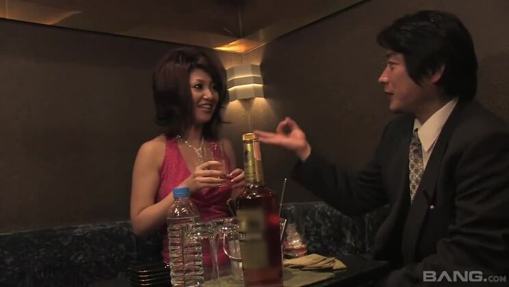 Brunette Asian Babe Gets Fucked with a Creampie in JAV