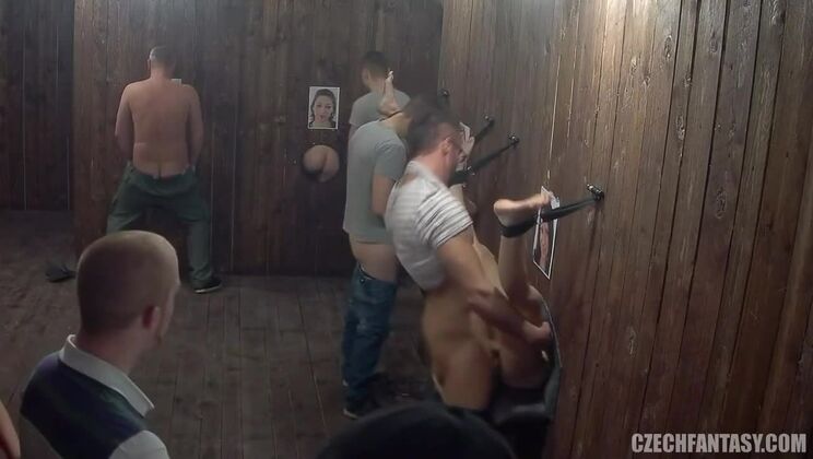 Gloryhole Sex with Czech Big Tits Blonde