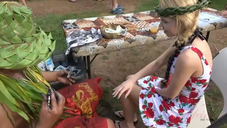 Blonde Alina West Loves Her Hawaiian Vacation