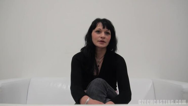 Czech Brunette Casting Hana