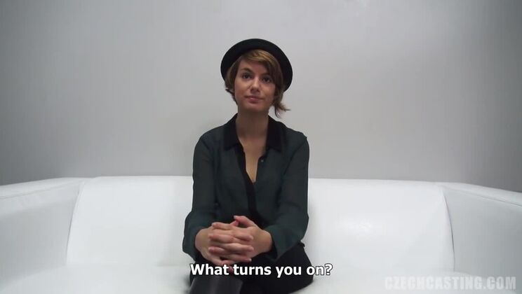 European Casting: Lenka, a Beautiful Brunette