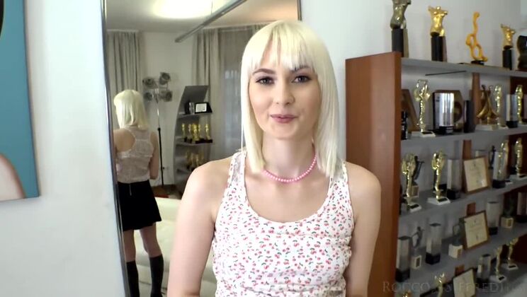 POV Cumshot on Blonde's Big Tits and Ass