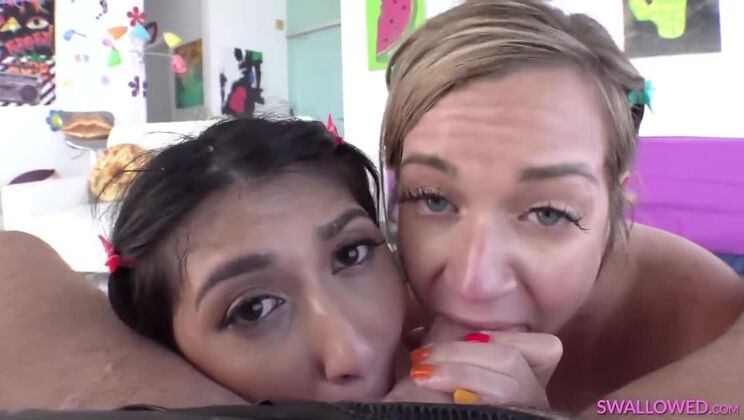 [Swallowed] - Big Tits Penelope Woods and Rory Knox Cum Swallow - Penelope Woods - Rory Knox