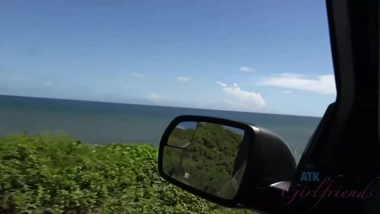 Blonde Teen Ashley Lane Fucked in Car POV