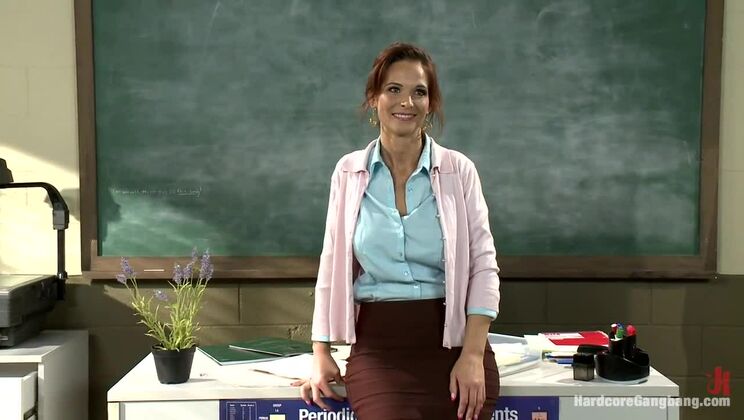 [HardcoreGangbang] - Syren Demer: Teacher with Huge Tits Gets Gangbanged - Bill Bailey - James Deen - Dane Cross - Syren Demer - Aaron Wilcoxxx - Astral Dust