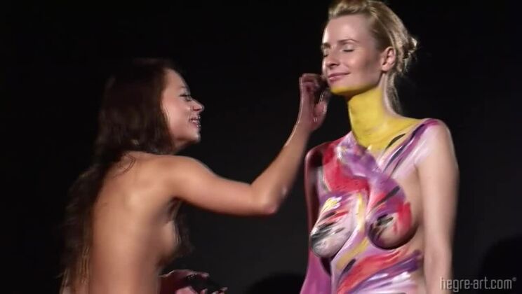 Hot Body Painting with Erica & Karolina