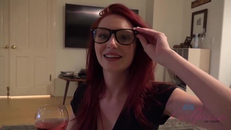 Big Cock Gets Handjob from Redhead Lacy