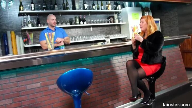 Bartender's Dirty Concoction: Urine and Cum on Blonde!