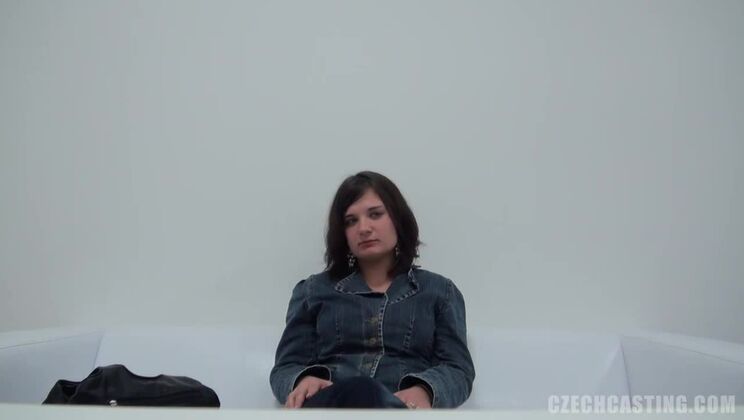 Beautiful European Casting Brunette Jirina