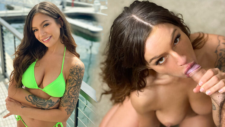 April Olsen Kneeling to Please Romeo Mancini