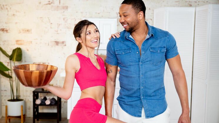 [NuruMassage] - John Legendary Fucks Petite Black Newbie - Maya Woulfe - John Legendary