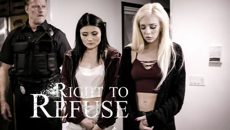 Blonde and Brunette Teen Blowjob