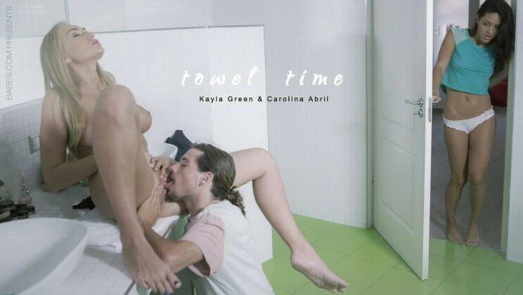 Towel Teasing with Carolina and Tyler