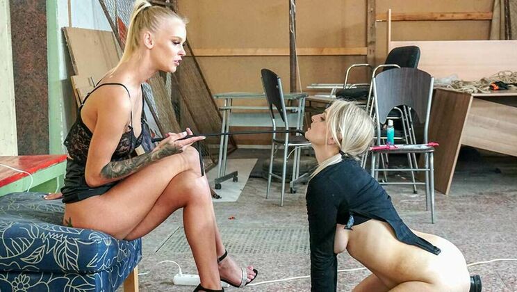 Blonde Kirsty Submits to Femdom ARIELA DONOVAN