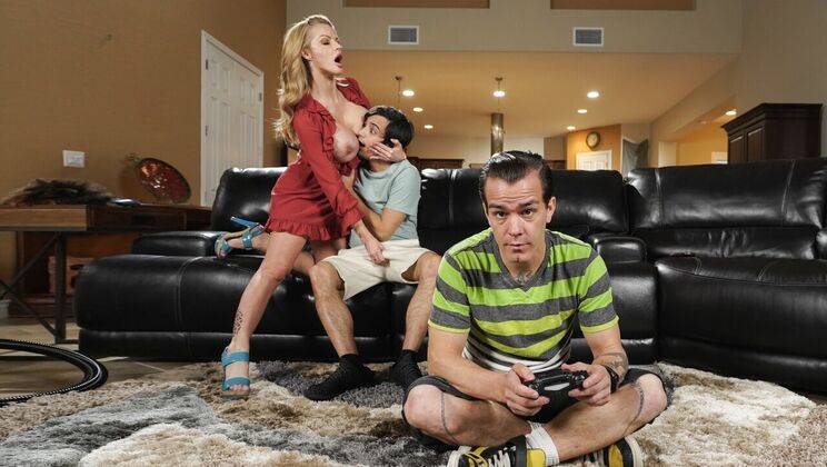 Thong-Clad MILF Gets Fucked in Standing Position