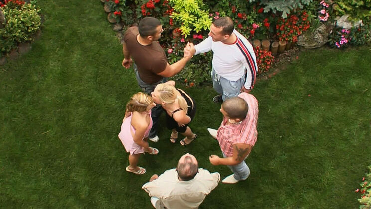 Two Guys Take a Brunette